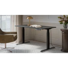 Desk MOON 1500 mm black body / anthracite tabletop